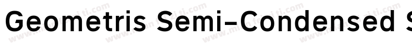 Geometris Semi-Condensed Semi Bold字体转换